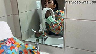 StepMom Leyne Rodriguez Frees Use from Horny StepSon Masturbation