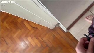 marido tarado sneaks in and pounds the latina massagista client hard while she moans submissive