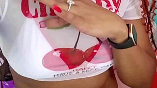 behind the scenes with sweet cherry pie bathing in heels by the pool