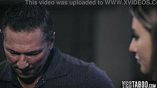 mature stud hires petite blonde hooker to roleplay stepdaughter daddy pounds her doggystyle hairy pussy