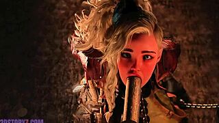 gemma smithy tied up tight for intense blowjob training session with monster cock master