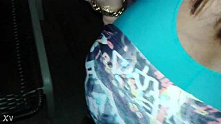 damn these new lycra pants and body hug my curves perfect for some naughty groping and handjob fun