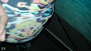 damn these new lycra pants and body hug my curves perfect for some naughty groping and handjob fun