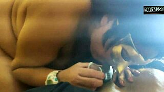 Chubby mature latina sucks young cock first time