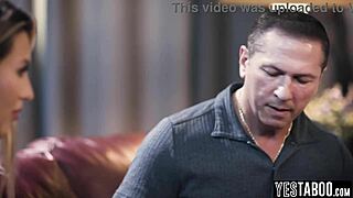 mature stud hires petite blonde hooker to roleplay stepdaughter daddy pounds her doggystyle hairy pussy