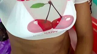 behind the scenes with sweet cherry pie bathing in heels by the pool