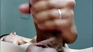 Argentinian bodybuilder milks biggest cock in gym with pov handjob cumshot