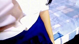 Colegiala mexicana hides with prof for secret pre-class creampie