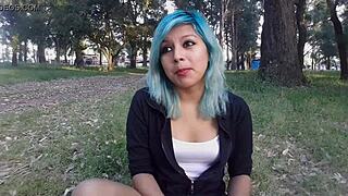 Sexy Chica Fingers Cute Tits And Ass For Explosive Young Orgasm!