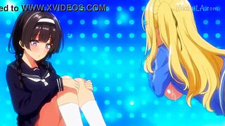 steamy yuri lesbian scenes unfold in hentai part one