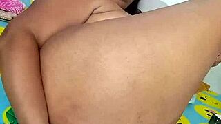 my colombian stepsister ali denali fingers her tight ass until she squirts all over my face