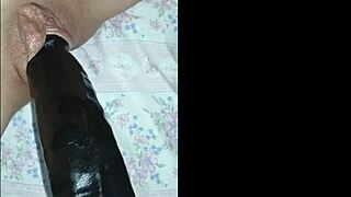 Amateur Chris Vivi Fingers Her Huge Wet Pink Pussy Till Squirting