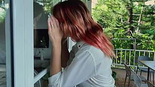 my girlfriend starts moaning needy from all that teasing tickling play