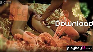 WOW, petite blonde teen gf massages lesbian milf bobbi dean's naked body sensually!