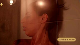 brazilian beauty lala taking a hot shower teasing photographer with big tits and ass 🍑💦