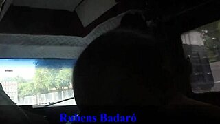 old big cock guy stretches tight granny pussy inside moving motorhome