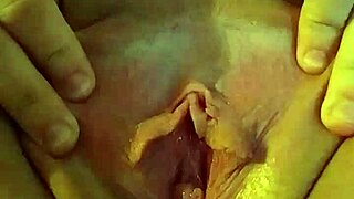 i finger my wet pussy horny to friend's porno close up