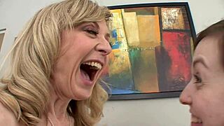 Milf Nina Hartley Seduces Innocent Ally Evans Into Pussy Licking Lessons