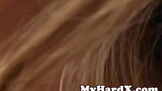 Gonzo babe bent over for double penetration pussy ass pounding