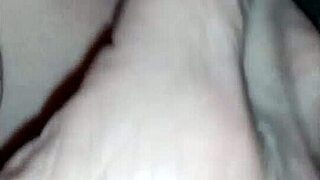 59yo tennessee slutwife bent over sawhorse pussy closeup dildo fucked hard