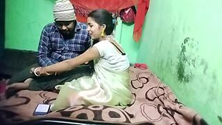 Cheating Skinny Indian Wife Rides Friend's Cock Doggystyle Outdoor Snow Quickie First Time Husband Away