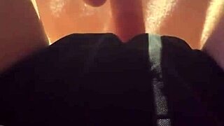 girl strokes her wet pussy in solo play