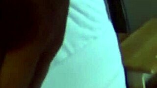 quick hotel pov fuck ends with huge jizz load blasting her asshole