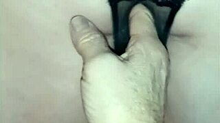59yo tennessee slutwife bent over sawhorse pussy closeup dildo fucked hard
