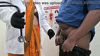 sexy bangladeshi doctor gives steamy handjob to patient in hospital