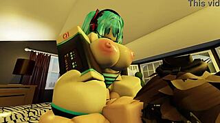 hatsune miku ditches mic for hard fuck on roblox