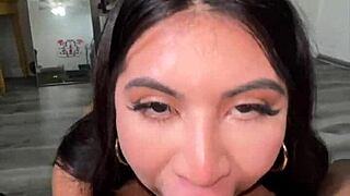 late night tokyo lynn worships big black cock with dirty talk and spit