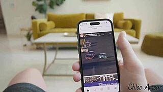 chloe amour sneaks onto stepbruh's big dick for rough pov riding