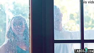 stepson pounds busty neighbor and milf stepmom pristine edge in wild threesome roleplay