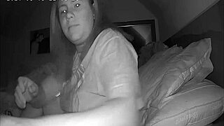 Mom Jacks Her Clit Hard Before Bed! Spy Cam Catches It All!
