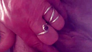 Granny's Hairy Beaver Under Skirt