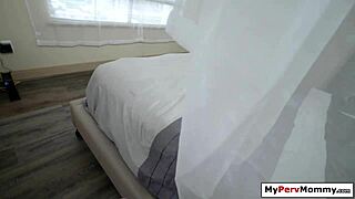 pounding stepmom doggystyle while she shakes those big tits