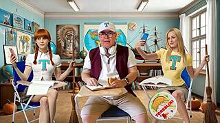 teacher, ride that broomstick on my cock for halloween lesson?