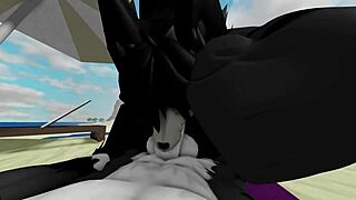 hard beach pounding with scp-1471 mal0's huge cock doggystyle and cowgirl