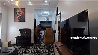 hey chubby ebony milf shakes her huge ass naked around the house loving every jiggle