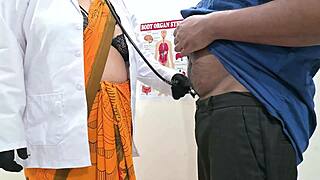 sexy bangladeshi doctor gives steamy handjob to patient in hospital