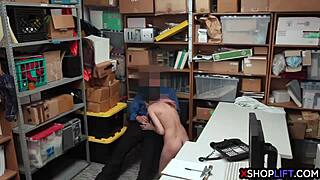 petite shoplifter teen punished hard by cop anal fucking in backroom domination