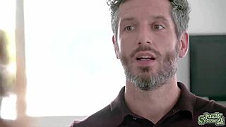 stepdaddy destroys hot ebony stepdaughter's pussy with monster cock