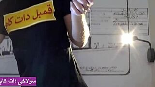 iranian milf craves her boyfriend's tongue deep in her sexy ass while her friend watches hungrily