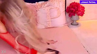 WATCH Ashley Payton Wiggle Tits And Ass In Red Fishnets!