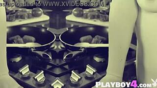 petite milf strips naked exposes natural tits pussy after hot tease undressing