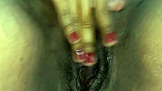 hijastra fingers her tight pussy to screaming orgasm... damn!
