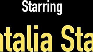 Natalia Starr rides Tyler cowgirl deepthroat blowjob then takes hot facial cumshot