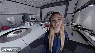 blondy susan storm cosplay parody deepthroats big cock vr conk then rides cowgirl cumshot group