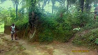 bush bbw king's wife deepthroats bbc in village ritual pounding