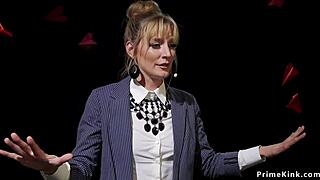 i pound black male slave ass as blonde domme